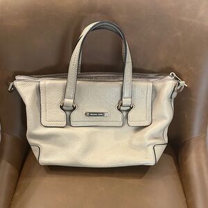Michael Kors Beige Leather Satchel
